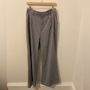H&M Light Grey Trousers with Chain